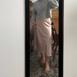 SHEIN Nude Midi Skirt
